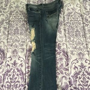 Runway Distressed bootcut Jeans